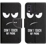 INORCO Usnjena torbica s stojalom za denarnico za Nokia C32/C22, ovitek za telefon s tiskanjem vzorca telefona s križno teksturo, (22034534) Cene