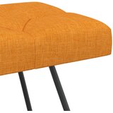  Klupa s gumbastim tkanjem Tamno žuta 80 x 40 x 46 cm Tkanina | shoptok.hr