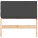  Tapecirani uzglavlje s uzglavljem Smeđa i tamno siva 80 cm | shoptok.hr