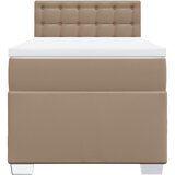  Krevet s oprugama i madrac cappuccino 80x200 cm od umjetne kože | shoptok.hr