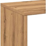 vidaXL Pregrada s knjižno omaro artisan hrast 69,5x29x103,5cm inž. les | Shoptok.si