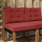  Jastuk za vanjsku sofU 2 pcs boja crnog vina Poliester - boja crnog vina 60 x 60 cm 1x sjedalo +1x naslon (2D s bartagom) | shoptok.hr