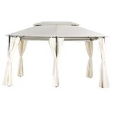 Metalna gazebo tenda Belize 3x4m sa duplim krovom i bočnim zavijesama | Eponuda.ba