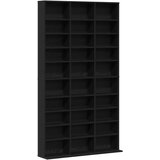 vidaXL CD omara črna hrast 101x23x177,5 cm iz inženirskega lesa | Shoptok.si