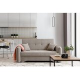 ELTAP Bež sklopiva/s prostorom za odlaganje sofa od šenila 155 cm Laine – | shoptok.hr