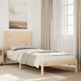  Dugi okvir kreveta bez madraca bijeli 100 x 210 cm masivno drvo | shoptok.hr