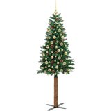 vidaXL Ožja jelka med 300 LED Zelena 210 cm PVC in trden bor | Shoptok.si