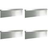  Ograde protiv puževa 8 pcs Srebrno Cinkani čelik | shoptok.hr