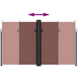 vidaXL Zložljiva stranska tenda rjava 200x600 cm | Shoptok.si