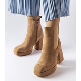 Gemre Beige eco-suede ankle boots Province Cene