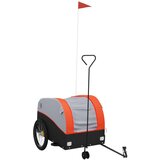  The Living Store Kolesarska prikolica črna in oranžna 45 kg železo - Kolesarska Prikolica, (21499229) | Shoptok.si