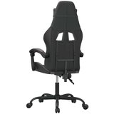  Vrtljiv gaming stol črno in sivo umetno usnje, (21378485) | Shoptok.si