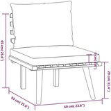  8-dijelna vrtna garnitura s jastucima masivno bagremovo drvo | shoptok.hr