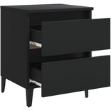  Noćni ormarići 2 kom crni 40 x 35 x 50 cm od konstruiranog drva | shoptok.hr