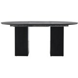 Venture Home Matilda rastezljivi okrugli blagovaonski stol ⌀130 cm, crni | shoptok.hr