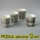 Šolja ker KARIRANA 1/12 dim.9X9cm,V10cm Cene