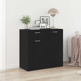  Komoda crni hrast 80x36x75 cm Inženirsko drvo Cijene