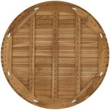  Gornji dio stola Ø 90 x 3,5 Kružni Čvrsto teak drvo Prirodna | shoptok.hr