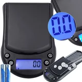 Digitalna LCD žepna tehtnica za nakit 500-0.1g osvetljena črna