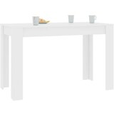  Blagovaonski stol bijeli 120 x 60 x 76 cm od iverice | shoptok.hr