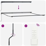  Okvir tende Bež 450 × 300 cm Poliester s PU premazom | shoptok.hr