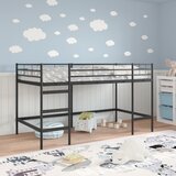  Okvir Krevet za Dječji Loft Crna 79,5 x 200 cm Čelik | shoptok.hr