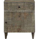 Noćni ormarić svijetlo sivi 50x33x60 cm Puno drvo Mango | shoptok.hr