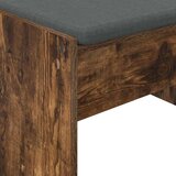  Haldna klop z blazino Dimljeni oreh 63 x 38 x 40 cm, (5000155729) | Shoptok.si