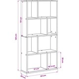 Ormarić za knjige Crni hrast 60 x 20 x 102,5 cm | shoptok.hr