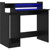  Stol S LED lampica Crni hrast 97 x 45 x 90 cm Konstruirano drvo | shoptok.hr