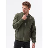 Ombre Clothing Men's mid-season bomber jacket C513
