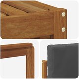  Set vanjskih sofa 6 kom. Prirodna i antracit Poliester 247 x 128,5 x 73 cm | shoptok.hr