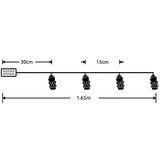  led svetleći niz "deda mrazevi" 1.65m ML-C1013 | ePonuda.com