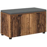  Klupa za hodnik s jastukom s policom Staro drvo 80 x 38 x 46 cm | Eponuda.com