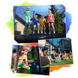 Neo-Sport profilirani vrtni trampolin 312 cm (10 ft) s unutarnjom mrežom, narančasti | shoptok.hr
