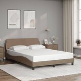 Maison Chic Posteljni okvir - Dvoposteljna postelja - Zakonska postelja z vzglavjem kapučino 140x190 cm umetno usnje-J16220, (21768857) | Shoptok.si