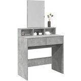 vidaXL Toaletna mizica z ogledalom betonsko siva 80x41x144,5 cm | Shoptok.si