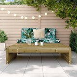  Vrtni tabure 120 x 80 cm od impregnirane borovine Smeđa | shoptok.hr