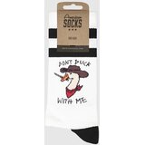 American Socks Don't Duck With Me - Mid High Nogavice white | Shoptok.si