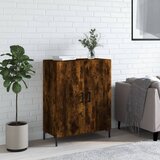 vidaXL Komoda dimljeni hrast 69,5x34x90 cm inženirski les Cene