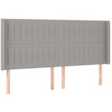  Uzglavlje svjetlosivo 203 x 16 x 118/128 cm od tkanine | shoptok.hr