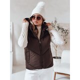DStreet Kamizelka damska pikowana LIKEHUGS brązowa | shoptok.hr