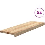  Gazišta za stepenice 4 kom od netretirane masivne hrastovine | shoptok.hr