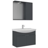 Hanah home Kupatilski ormarić sa umivaonikom i ogledalom (2 komada) Purus 80 984 | Eponuda.com