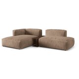 Micadoni Svetlo rjava kotna sedežna garnitura iz tkanine bouclé (levi kot) Martina – Home | Shoptok.si