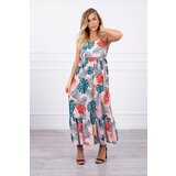 Kesi Dress with leaf motif powder pink | Shoptok.si