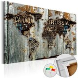  Slika na plutenoj podlozi - Wooden Border [Cork Map] 90x60 Cijene