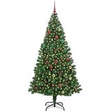 vidaXL Umjetno božićno drvce Zelena 180 cm PVC i Čelik i Plastika | shoptok.hr