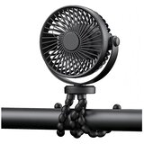  Punjivi stoni ventilator 3W/5V 1200 mAh crni | Eponuda.com