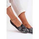 Maciejka Leather Ballet Flats With Pattern | Shoptok.si